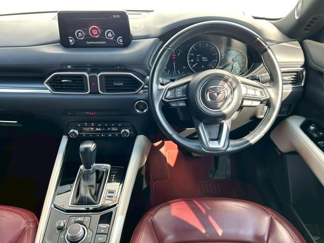 CX-5 25T 100周年特別記念車 禁煙車 衝突軽減ブレーキ 追従機能 4WD 純正ナビTV 全方位カメラ ETC BOSEサウンド 前後ドラレコ 赤本革シート シートヒータ ハンドルヒーター 純正19アルミ HUD BSM 車検整備付(10枚目)