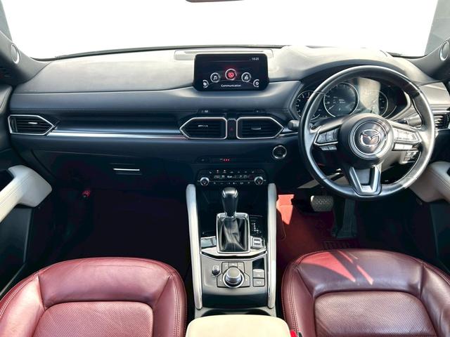 CX-5 25T 100周年特別記念車 禁煙車 衝突軽減ブレーキ 追従機能 4WD 純正ナビTV 全方位カメラ ETC BOSEサウンド 前後ドラレコ 赤本革シート シートヒータ ハンドルヒーター 純正19アルミ HUD BSM 車検整備付(11枚目)