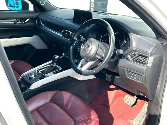CX-5 25T 100周年特別記念車 禁煙車 衝突軽減ブレーキ 追従機能 4WD 純正ナビTV 全方位カメラ ETC BOSEサウンド 前後ドラレコ 赤本革シート シートヒータ ハンドルヒーター 純正19アルミ HUD BSM 車検整備付(22枚目)