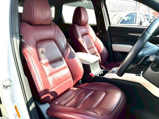 CX-5 25T 100周年特別記念車 禁煙車 衝突軽減ブレーキ 追従機能 4WD 純正ナビTV 全方位カメラ ETC BOSEサウンド 前後ドラレコ 赤本革シート シートヒータ ハンドルヒーター 純正19アルミ HUD BSM 車検整備付(23枚目)