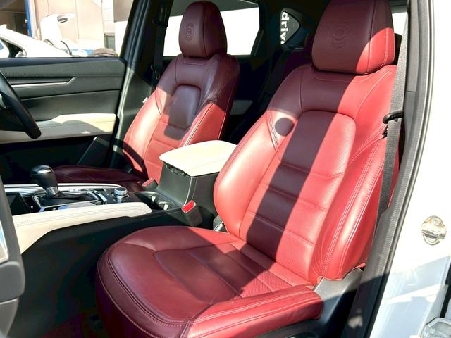 CX-5 25T 100周年特別記念車 禁煙車 衝突軽減ブレーキ 追従機能 4WD 純正ナビTV 全方位カメラ ETC BOSEサウンド 前後ドラレコ 赤本革シート シートヒータ ハンドルヒーター 純正19アルミ HUD BSM 車検整備付(24枚目)