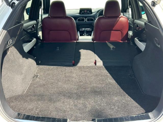 CX-5 25T 100周年特別記念車 禁煙車 衝突軽減ブレーキ 追従機能 4WD 純正ナビTV 全方位カメラ ETC BOSEサウンド 前後ドラレコ 赤本革シート シートヒータ ハンドルヒーター 純正19アルミ HUD BSM 車検整備付(28枚目)