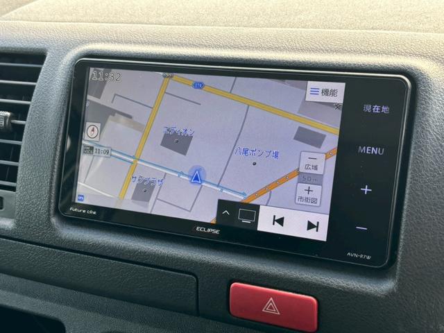 ハイエースバン ロングＤＸ　ＧＬパッケージ　禁煙車　社外ＳＤナビ・フルセグ　バックカメラ内臓ミラー　ＥＴＣ　ＬＥＤヘッドライト　両側スライドドア　Ｂｌｕｅｔｏｏｔｈ　ＣＤ・ＤＶＤ再生可　電格ミラー　フォグランプ　キーレス　スペアキー　車検整備付（12枚目）