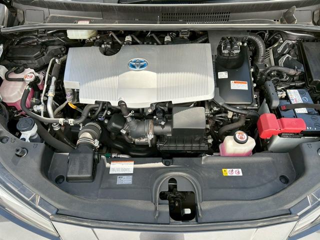 プリウス S 禁煙車 トヨタセーフティセンス 純正ナビ バックカメラ ETC 前後クリアランスソナー BLUETOOTH LEDヘッドライト 革巻きステアリング 純正15インチアルミホイール スペアキー 車検整備付(51枚目)