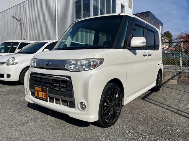 タント カスタムＲＳ　ターボ　ナビ　ＴＶ　ＥＴＣ　バックカメラ　レーダー探知機　社外１６インチアルミ　ＨＩＤフォグランプ　Ｂｌｕｅｔｏｏｔｈ（3枚目）