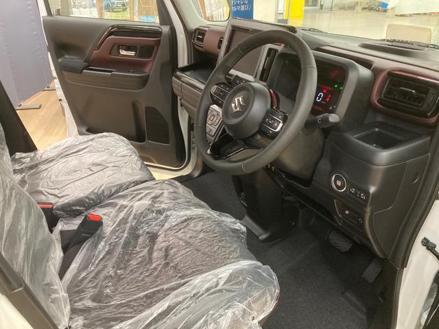 スペーシアカスタム ハイブリッドXSターボ 届出済未使用車 ターボ車 セーフティサポート 衝突被害軽減ブレーキ 誤発進抑制 追従クルコン 両側パワースライドドア LEDヘッドライト LEDフォグ シートヒーター 革巻きステアリング パドルシフト(10枚目)