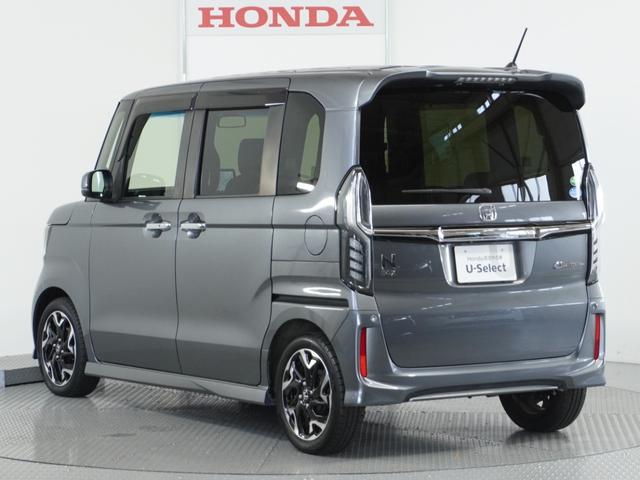 Ｎ－ＢＯＸカスタム Ｇ・Ｌターボホンダセンシング　ナビ　Ｒカメ　ＥＴＣ　両電扉　ＢＴ　地デジ　ＬＥＤ　クルコン　サイドバイザー　後席シェード　インテリア内装ブラック　合皮コンビシート　革巻ステアリング　ターボ車　運転席ハイトアジャスターシート（26枚目）
