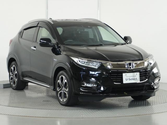 ヴェゼル ハイブリッドＺ・ホンダセンシング　ナビ　Ｒカメ　ＥＴＣ　クルコン　ＢＴ　地デジ　シートヒーター　ブレーキホールド付電動パーキングブレーキ　インテリア内装ブラック　運転席ハイトアジャスターシート　サイドバイザー　合皮コンビシート（25枚目）