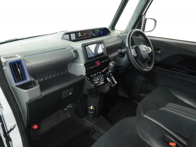 タント カスタムRSセレクション 1オ-ナ- ナビ Rカメ Dレコ ETC 両電扉 BT 地デジ 後席シェード ツートンカラー 合皮コンビシート インテリア内装ブラック 助手席イージークローザー デジタルメーター サイドバイザー(38枚目)