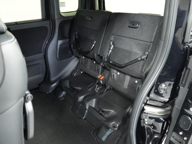 N-BOXカスタム Lターボ ナビ Rカメ ETC 両電扉 BT パドルシフト LED パドルシフト サイドバイザー シートバックテーブル 運転席ハイトアジャスターシート 合皮コンビシート インテリア内装ブラック 後席シェード(40枚目)