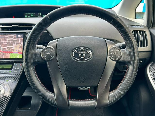 プリウス Sツーリングセレクション・G’s 社外ナビ 地デジ バックカメラ クリアランスソナー ドライブレコーダー 純正18インチアルミホイール(4枚目)