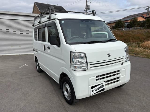 エブリイ ＰＣ　４ＡＴ　衝突軽減ブレーキ　横滑り防止　パーキングアシスト　社外ナビ　ラジオ　ＡＵＸ　マニュアルエアコン　前席パワーウィンドウ　純正キーレス（4枚目）