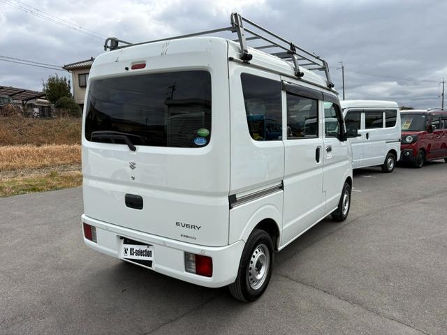 エブリイ ＰＣ　４ＡＴ　衝突軽減ブレーキ　横滑り防止　パーキングアシスト　社外ナビ　ラジオ　ＡＵＸ　マニュアルエアコン　前席パワーウィンドウ　純正キーレス（6枚目）