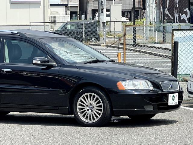ボルボ V70 クラシック 希少 最終モデル 黒革 SR ナビETC の中古
