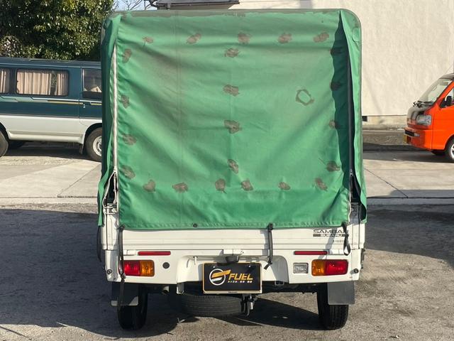 サンバートラック ＴＢ　エアコン　パワステ　ドラレコ　幌付き　２０２２年タイヤ（8枚目）