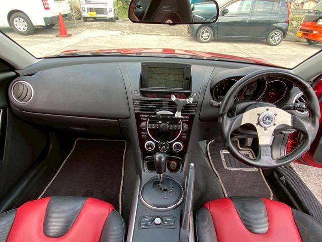 ＲＸ－８ タイプＥ　純正ナビ　ＥＴＣ　黒×赤コンビレザーシート／内装　ＲＥＡＬ－ＴＥＣＨ／ＲＥＡＬ－ｉｚｅ装着　足回りＲＳＲ　タイヤ４本２０２４製造　キーレス　取説・保証書・Ｄ入庫記録簿１２枚　修復歴なし　禁煙車（14枚目）