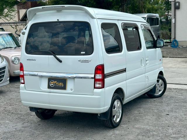 エブリイワゴン ジョイポップターボ　ハイルーフ　ワンオーナー　ＥＴＣ　ナビ　キーレス　インタークーラーターボ　ＡＢＳ　取説・保証書・スペアキー　修復歴なし（4枚目）