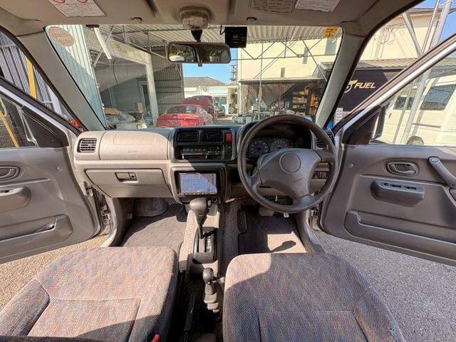 ジムニー XC 4WD 3型 ターボ オートマ リフトアップ ナビ TV Bluetooth対応 ETC リビルトエンジン載せ替え済み 足回り/タニグチSOLVE6606X-F ASSURAレーダー タイヤTOYO TRANPATH M/T深溝 キー×3本(27枚目)