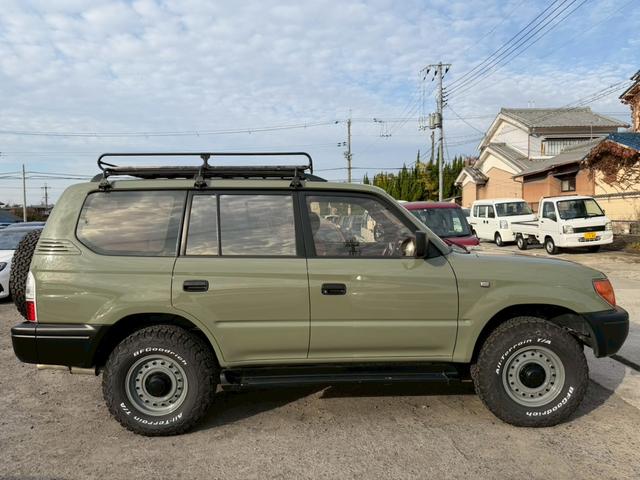 ランドクルーザープラド TZ 全塗装 ETC ナビ フルセグTV Bluetooth対応 キーレス 社外アルミホイール ルーフラック タイミングベルト交換済(5枚目)