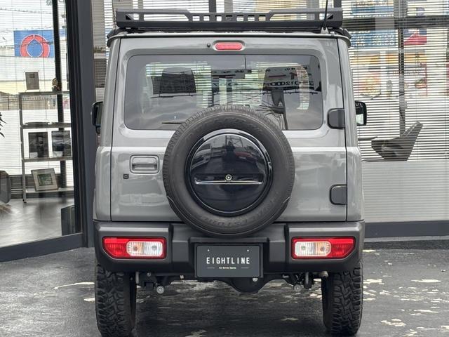 ジムニー XC ユーザー買取車/社外ナビ/フルセグTV/社外16インチアルミ&ブロックタイヤ/背面タイヤ/キャリア付き/ドラレコ/ETC/LEDヘッドライト/デュアルセンサーブレーキサポート/レーンキープ/(9枚目)