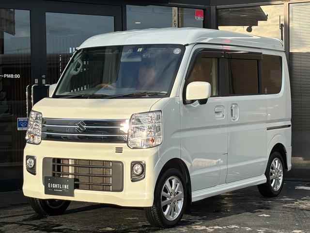 エブリイワゴン ＰＺターボ　片側パワースライドドア／社外ナビ／フルセグＴＶ／バックカメラ／ＥＴＣ／運転席シートヒーター／社外ドラレコ前後／シートカバー付／ワンオーナー／デュアルカメラブレーキサポート／（5枚目）