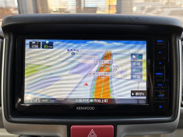 エブリイワゴン ＰＺターボ　片側パワースライドドア／社外ナビ／フルセグＴＶ／バックカメラ／ＥＴＣ／運転席シートヒーター／社外ドラレコ前後／シートカバー付／ワンオーナー／デュアルカメラブレーキサポート／（11枚目）