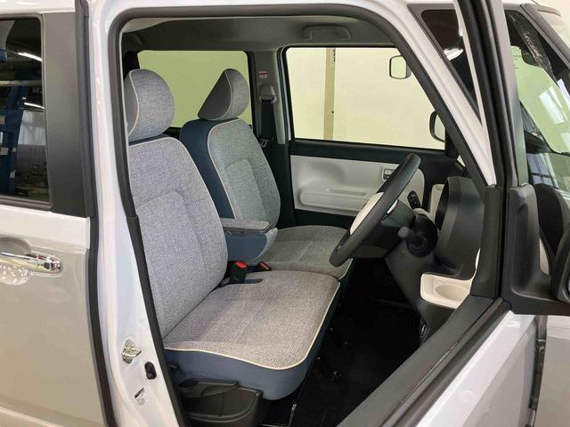 ムーヴキャンバス ストライプスG スマートアシスト付き ホッとカップホルダー コーナーセンサー オートライト・ハイビーム LEDヘッドランプ キーフリー 両側電動スライドドア 電動パーキングブレーキ ステアリングスイッチ(7枚目)