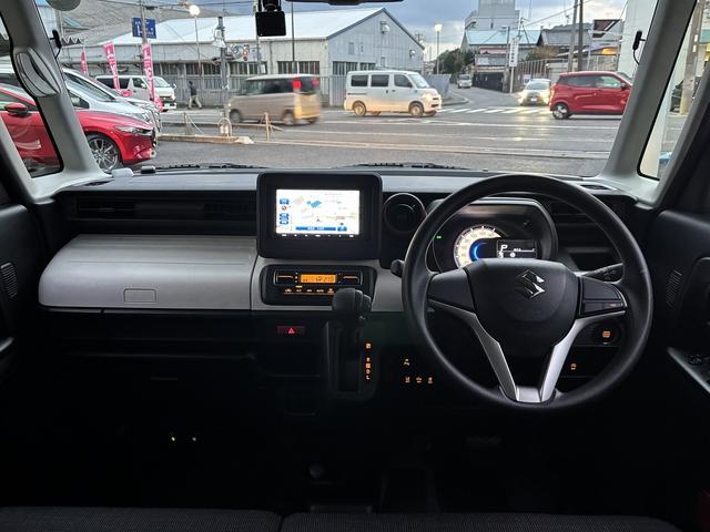 スペーシア ハイブリッドG ユーザー買取 セーフティサポート 社外SDナビ(AVN-LS02)前後ドライブレコーダー バックカメラ ETC 両側スライドドア(9枚目)