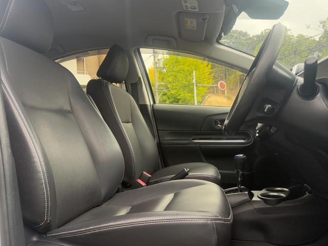 アクア Gソフトレザーセレクション 純正ナビ/バックカメラ/ETC/黒レザーシート/衝突軽減ブレーキ/スマートキー/Bluetooth(16枚目)