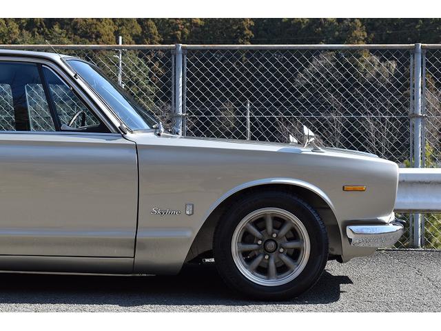 スカイライン 2000GT ハコスカ 前期モデル ボディレストア歴有り 内装リフレッシュ済み ノーマル車両 ワタナベホイール(15枚目)