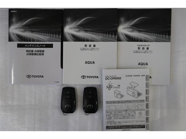 アクア G VSC 衝突軽減ブレーキ バックモニター LED クルーズコントロール スマートキー ETC車載器 AC100V ドライブレコーダー パワーウィンドウ イモビライザー サイドエアバック オートエアコン(38枚目)