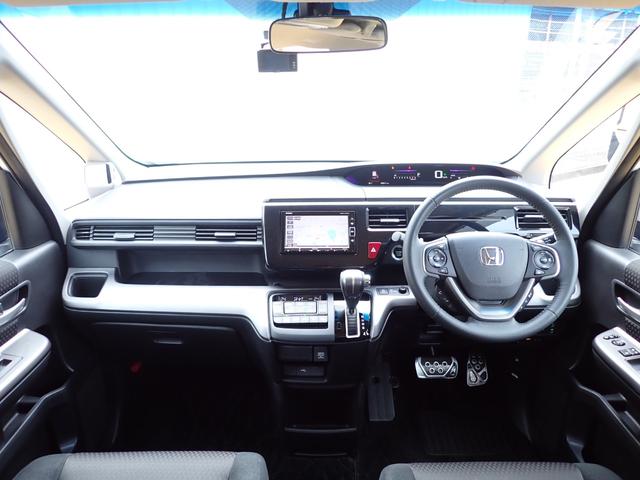 ステップワゴンスパーダ スパーダホンダセンシング 禁煙車 純正7インチナビ フルセグ DVD再生 BT USB 衝突軽減ブレーキ 誤発進抑制 Rカメラ ETC 純正アルミ 両側PSD サンシェード 前後ドラレコ TVキャンセラー ターボ パドルシフト(6枚目)