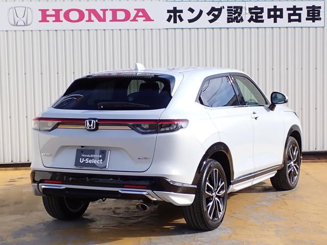 ヴェゼル ｅ：ＨＥＶＺ　１オーナー　禁煙　メーカー純正コネクナビ　純正用品　フロント／サイド／リヤロアスカート　室内イルミネーション　フットライト　ステップガーニッシュ　前後ドラレコ　ＥＴＣ２　ＴＶキット　パワーテールゲート（18枚目）