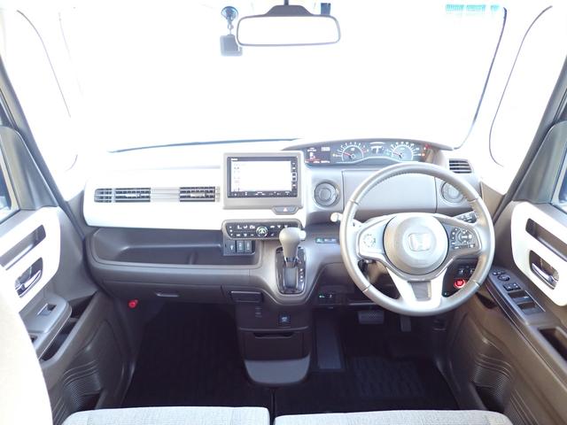 Ｎ－ＢＯＸ Ｌ・ターボ　１オーナー　禁煙　７インチ純正ナビ　両側電動スライド　前ドラレコ　ＴＶキット　Ｒカメラ　ＥＴＣ　シートヒーター　オートリトラミラー　テーブル　衝突被害軽減ブレーキ　ＵＳＢ　ＢＴ　ＤＶＤ　ＣＤ録音（6枚目）