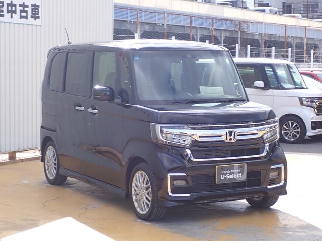 N-BOXカスタム Lターボ 純正ナビ Rカメラ ETC LED ホンダセンシング ワンオーナー車 禁煙車 革巻きハンドル 障害物センサー サイドエアバッグ LEDライト 両側電動スライドドア オートリトラミラー USB(17枚目)
