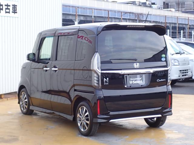 Ｎ－ＢＯＸカスタム Ｌ　１オーナー　禁煙　純正ナビ　左側電動スライドドア　前ドラレコ駐車録画　ＥＴＣ　ＴＶキット　シートヒーター　フルセグ　ＵＳＢ　ＢＴ　ＣＤ録音　ＤＶＤ　　Ｒカメラ　シートバックテーブル　サイドエアバック（21枚目）