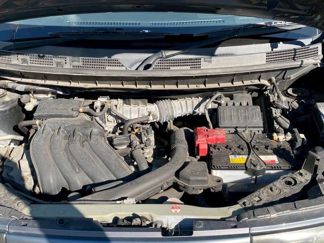 キューブ １５Ｘ　プッシュスタート　スマートキー　アイドリングストップ　純正ナビ　Ｂｌｕｅｔｏｏｔｈ接続　バックカメラ　社外１５インチアルミホイール（35枚目）