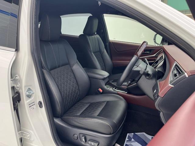 ハリアー プレミアム SDナビ 衝突被害軽減装置 禁煙車 パワーバックドア ハーフレザーシート パワーシート スマートキー LEDヘッド ETC クルコン オートマチックハイビーム 車線逸脱警報 オートライト(8枚目)