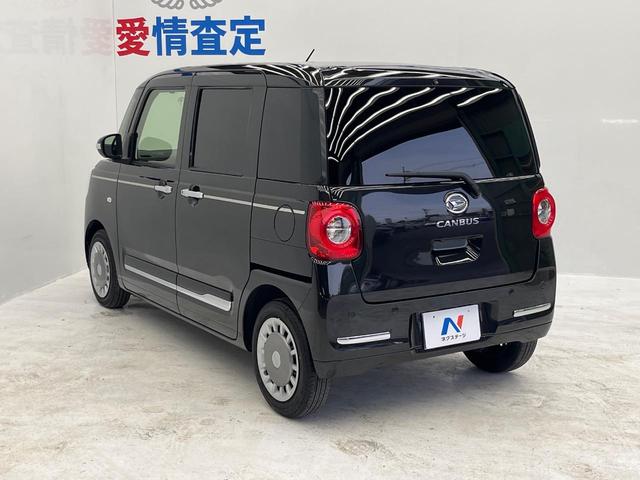 ムーヴキャンバス セオリーGターボ 禁煙車 ターボ 両側電動スライドドア 9型ディスプレイオーディオ 衝突軽減システム レーダークルーズ コーナリングレーンアシスト 全周囲カメラ シートヒーター フルセグ ドライブレコーダー ETC(24枚目)