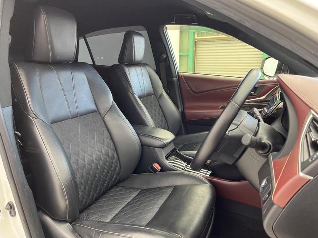 ハリアー エレガンス ALPINE9型ナビ バックカメラ レザーシート パワーシート ドラレコ スマートキー LEDヘッド ETC 純正17インチアルミ オートハイビーム Bluetooth CD DVD再生(8枚目)