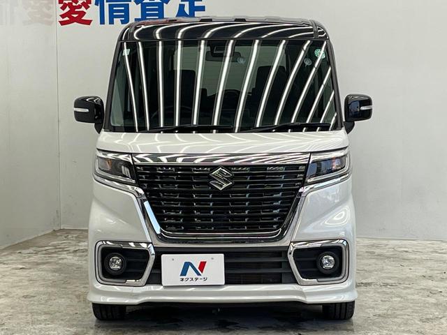 スペーシアカスタム ハイブリッドＸＳターボ　両側電動ドア　８型ナビ　バックカメラ　衝突被害軽減　ハーフレザーシート　シートヒーター　コーナーセンサー　スマートキー　ＬＥＤヘッド　ビルトインＥＴＣ　クルコン　純正１５インチアルミ　オートハイビーム（14枚目）