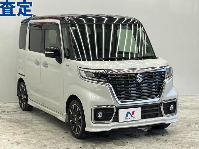 スペーシアカスタム ハイブリッドＸＳターボ　両側電動ドア　８型ナビ　バックカメラ　衝突被害軽減　ハーフレザーシート　シートヒーター　コーナーセンサー　スマートキー　ＬＥＤヘッド　ビルトインＥＴＣ　クルコン　純正１５インチアルミ　オートハイビーム（16枚目）