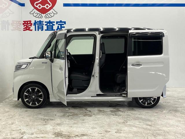 スペーシアカスタム ハイブリッドＸＳターボ　両側電動ドア　８型ナビ　バックカメラ　衝突被害軽減　ハーフレザーシート　シートヒーター　コーナーセンサー　スマートキー　ＬＥＤヘッド　ビルトインＥＴＣ　クルコン　純正１５インチアルミ　オートハイビーム（26枚目）