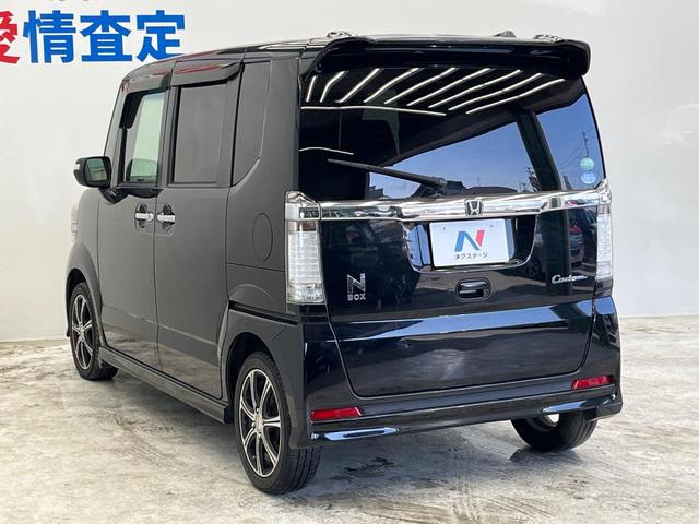 Ｎ－ＢＯＸカスタム Ｇ・Ｌパッケージ　純正ＳＤナビ　バックカメラ　電動スライドドア　スマートキー　ＥＴＣ　ＬＥＤヘッドライト　オートライト　ステアリングスイッチ　フォグライト　ブラックインテリア　ＣＤ／ＤＶＤ再生　横滑防止装置（24枚目）