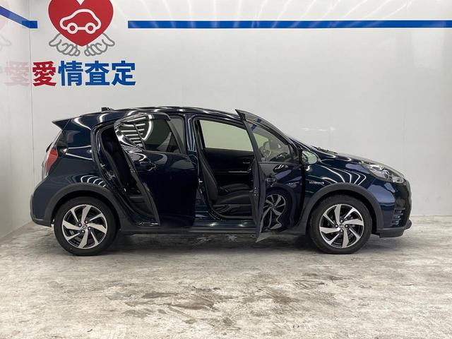 アクア クロスオーバー 純正SDナビ 衝突被害軽減システム ハーフレザーシート ドラレコ スマートキー LEDヘッド ビルトインETC 純正16インチアルミ オートハイビーム オートライト オートエアコン(25枚目)