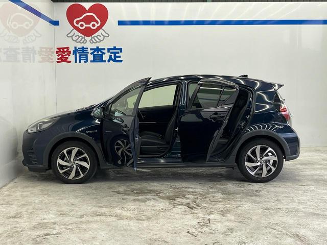 アクア クロスオーバー 純正SDナビ 衝突被害軽減システム ハーフレザーシート ドラレコ スマートキー LEDヘッド ビルトインETC 純正16インチアルミ オートハイビーム オートライト オートエアコン(27枚目)