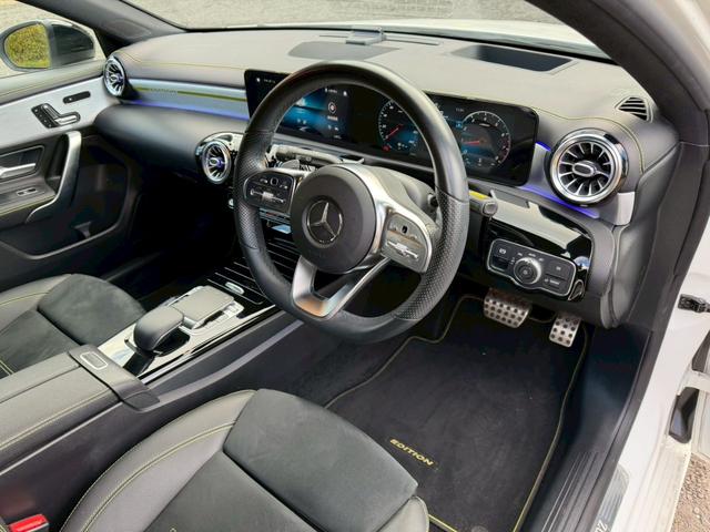 Ａクラス Ａ１８０　エディション１　／１５０台限定車／イエローグリーンアクセント専用エクステリア＆インテリア／専用１９インチＡＷ／アンビエントライト／レーダーセーフティＰ／全周囲カメラ／ＨＵＤ／純正ナビ／フルセグＴＶ／Ｂｌｕｅｔｏｏｔｈ（38枚目）