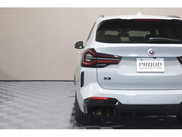 X3 xDrive 20d Mスポーツ LCI 後期モデル ワンオーナー 禁煙車 パノラマガラスルーフ HarmanKardonオーディオ 黒革シート 前後シートヒーター ステアリングヒーター M Performanceルーフスポイラー(34枚目)