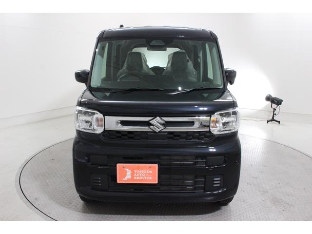 スペーシア ハイブリッドＸ　軽自動車　届出済未使用車　衝突被害軽減ブレーキ　アイドリングストップ　シートヒーター　オットマン　フルフラットシート　両側電動スライドドア　ベンチシート　パワーウィンドウ　パワーステアリング　ＡＢＳ（8枚目）