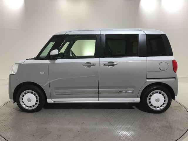 ムーヴキャンバス ストライプスＧ　軽自動車　届出済未使用車　衝突被害軽減ブレーキ　アイドリングストップ　両側電動スライドドア　フルフラットシート　シートヒーター　バックカメラ　スマートキー　パワーウィンドウ　パワーステアリング　ＡＢＳ（9枚目）